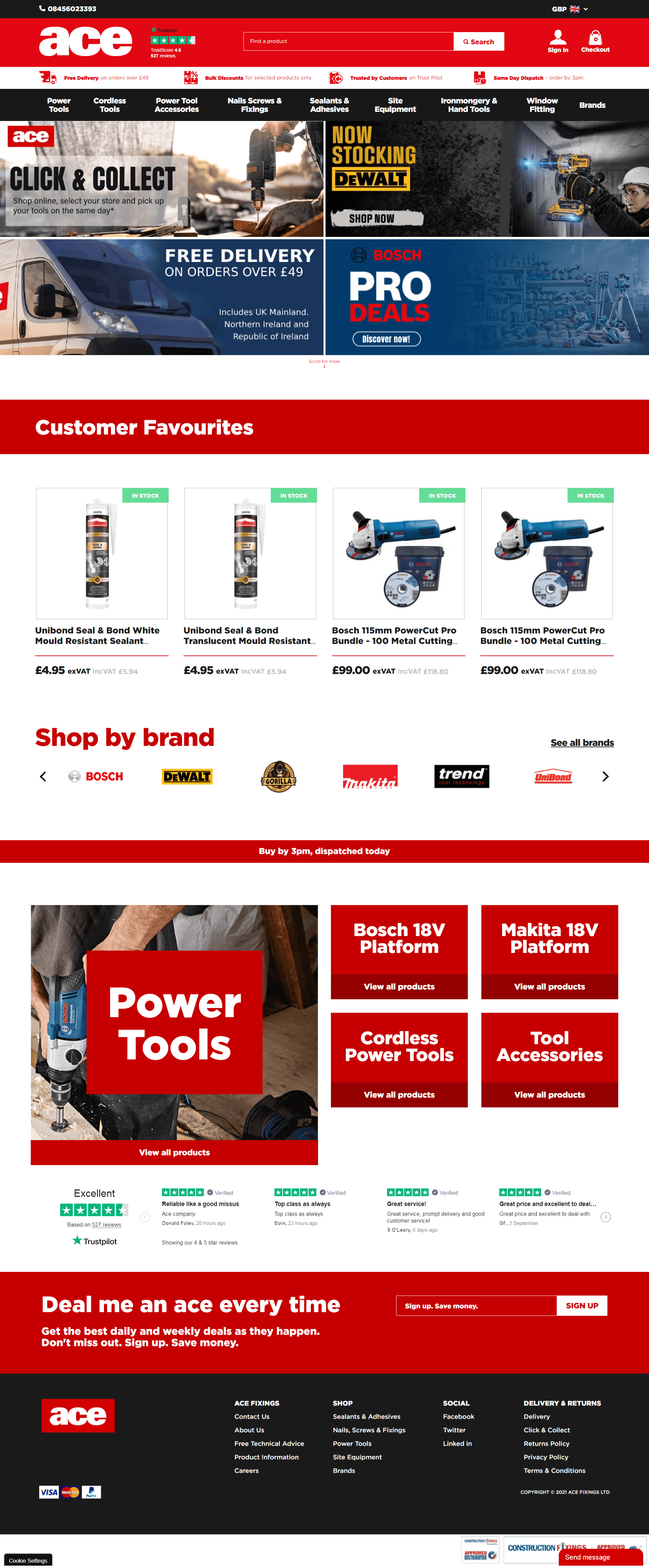 Acefixings - Homepage