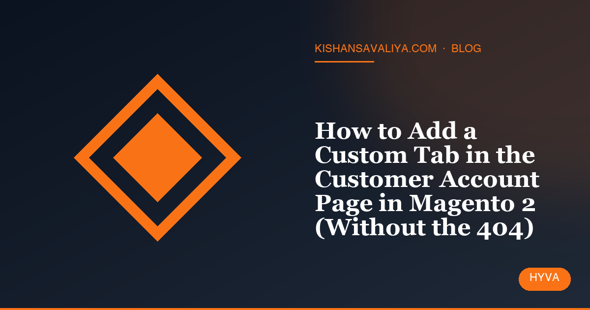 How to Add a Custom Tab in the Customer Account Page in Magento 2 (Without the 404)