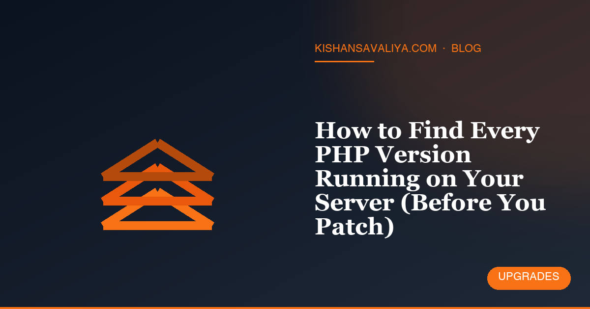 How to Find Every PHP Version Running on Your Server (Before You Patch)