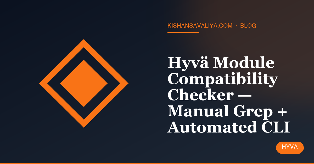Hyvä Module Compatibility Checker — Manual Grep + Automated CLI