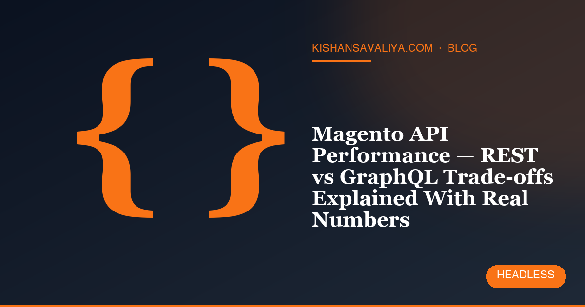 Magento API Performance — REST vs GraphQL Trade-offs Explained With Real Numbers