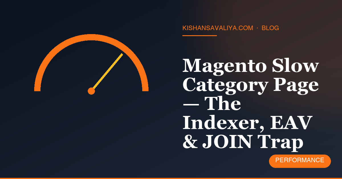 Magento Slow Category Page — The Indexer, EAV & JOIN Trap
