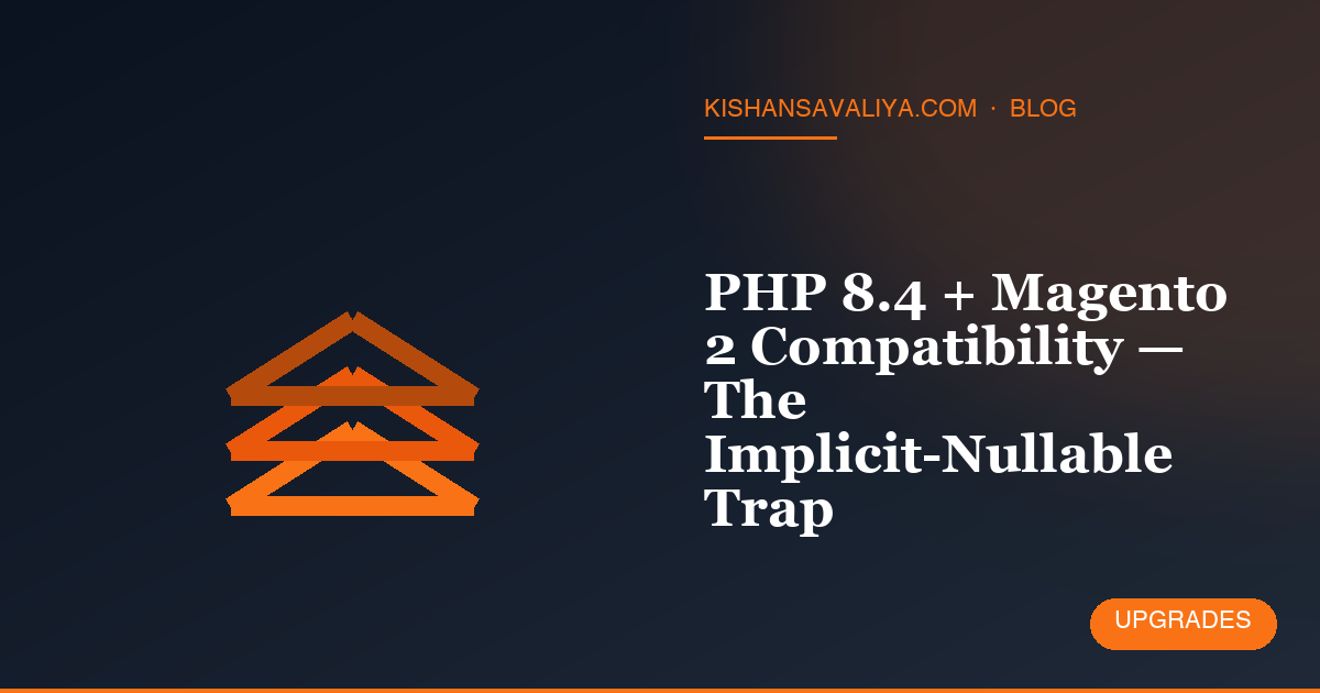 PHP 8.4 + Magento 2 Compatibility — The Implicit-Nullable Trap
