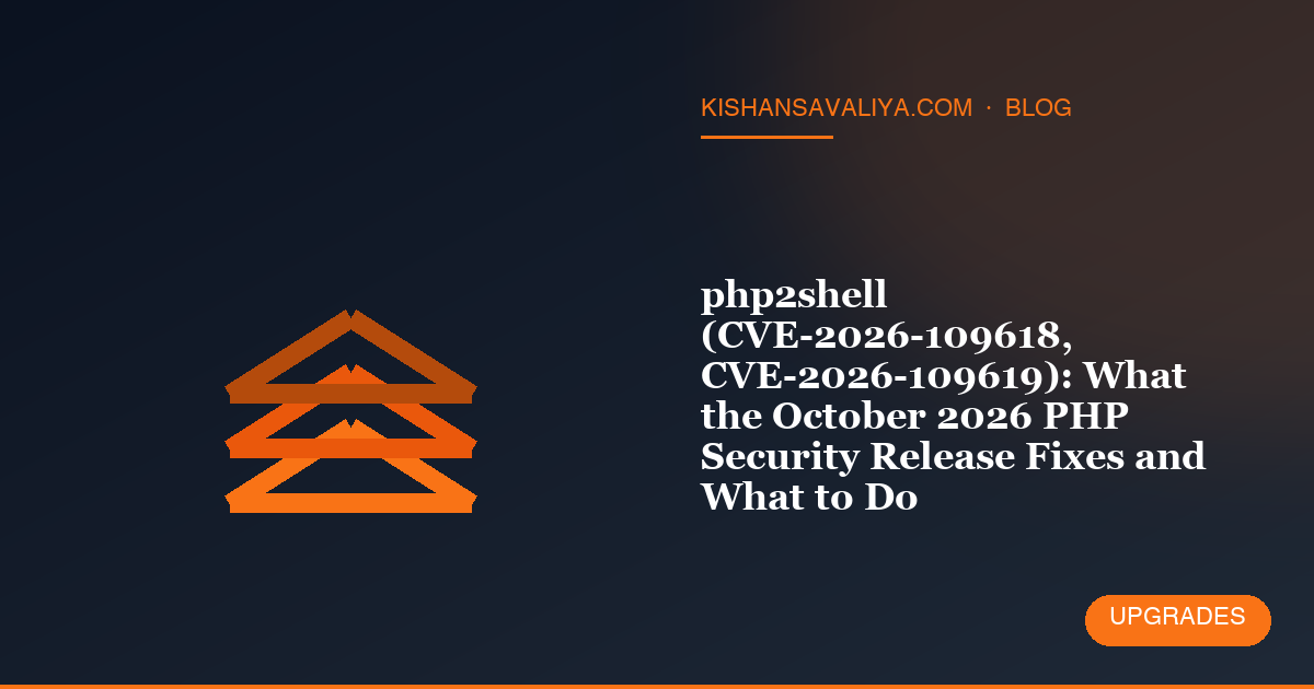 php2shell (CVE-2026-109618, CVE-2026-109619): What the October 2026 PHP Security Release Fixes and What to Do
