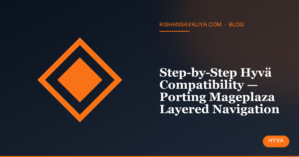 Step-by-Step Hyvä Compatibility — Porting Mageplaza Layered Navigation