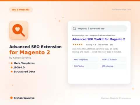 Advanced SEO Extension for Magento 2 - Magento 2 extension by Kishan Savaliya