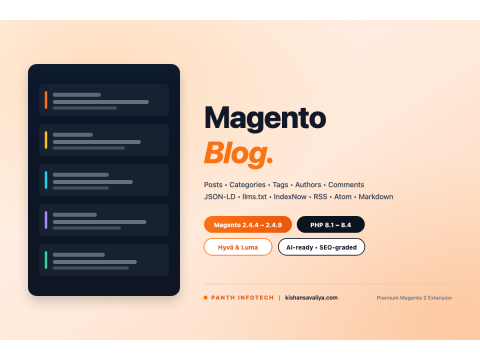 Panth Blog for Magento 2 - Magento 2 extension by Kishan Savaliya