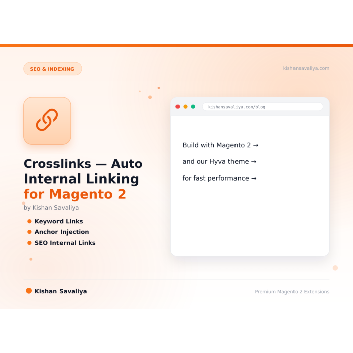 Crosslinks — Auto Internal Linking for Magento 2