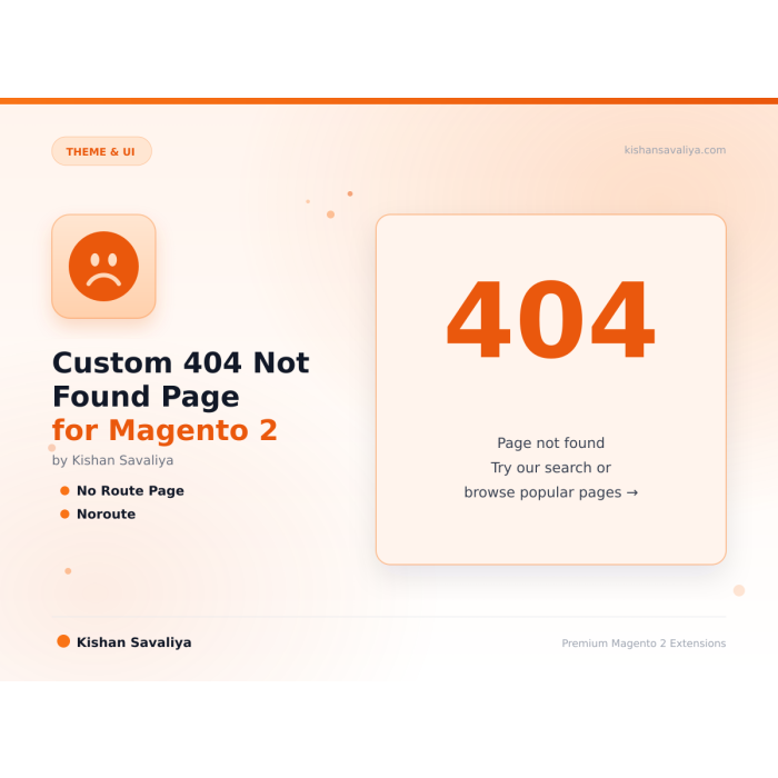 Custom 404 Not Found Page for Magento 2