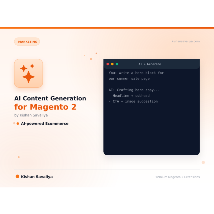 AI Content Generation for Magento 2 PageBuilder