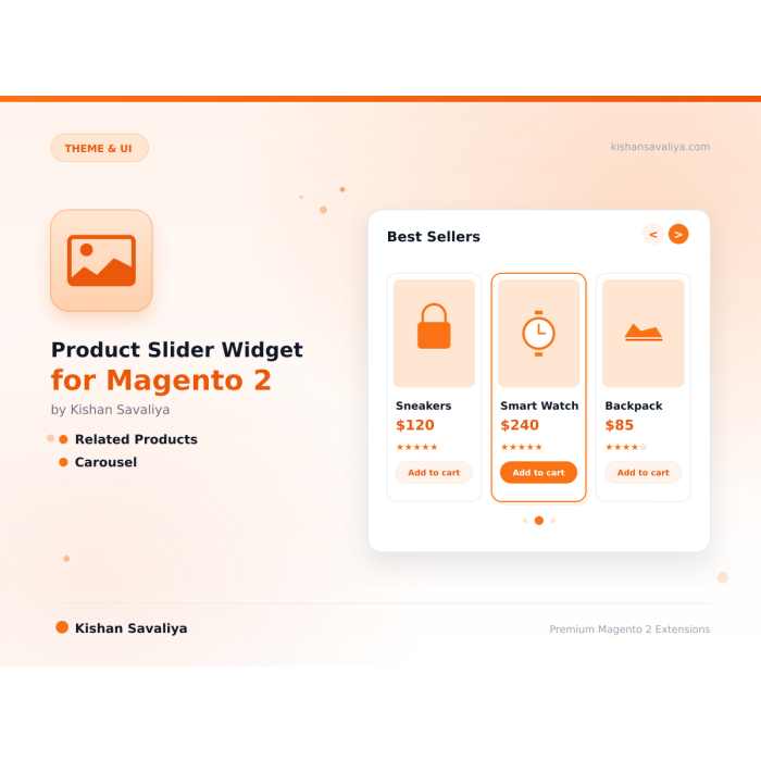 Product Slider Widget for Magento 2