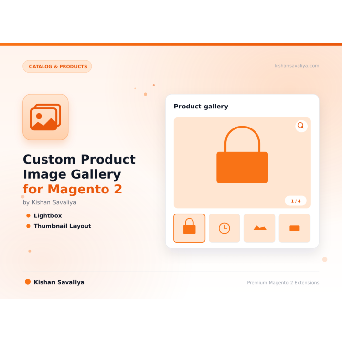 Custom Product Image Gallery for Magento 2