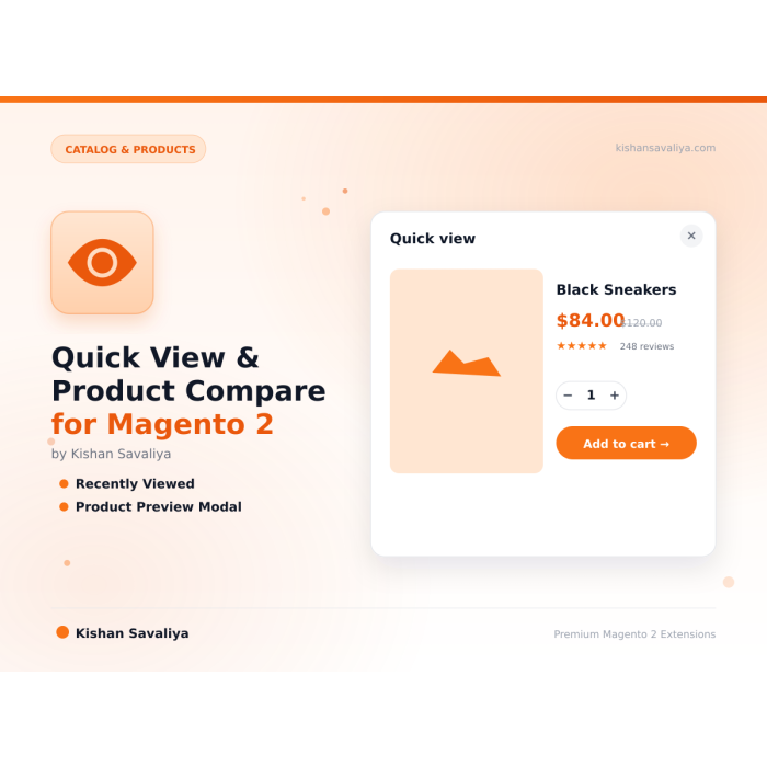 Quick View & Product Compare for Magento 2