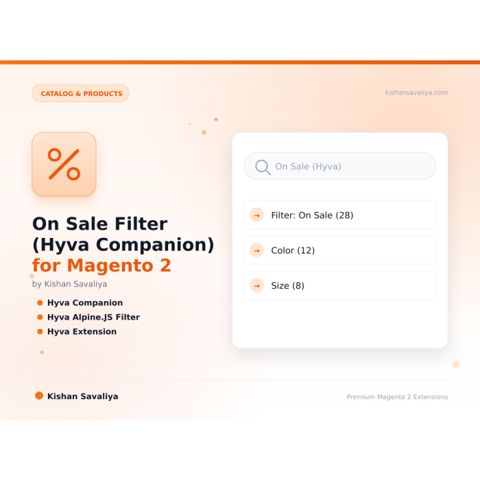 On Sale Filter (Hyva Companion) for Magento 2
