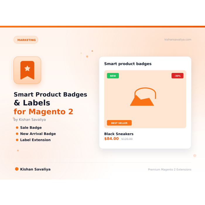 Smart Product Badges & Labels for Magento 2