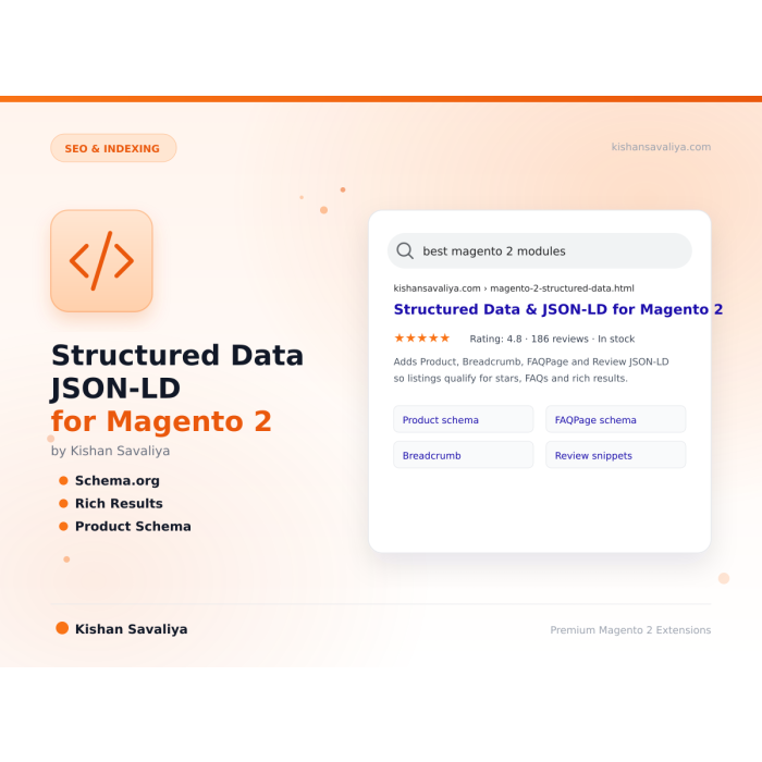 Structured Data JSON-LD for Magento 2