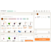 Magento 2 POS cart with line items, selected product options, discounts and order totals