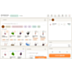 Quick keys panel in the Magento 2 POS - pinned favorite product tiles with custom labels and colors