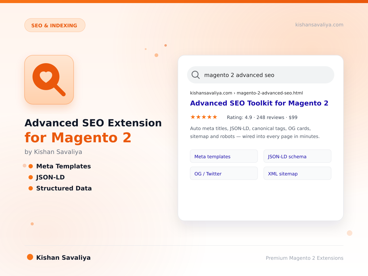 Advanced SEO Extension for Magento 2