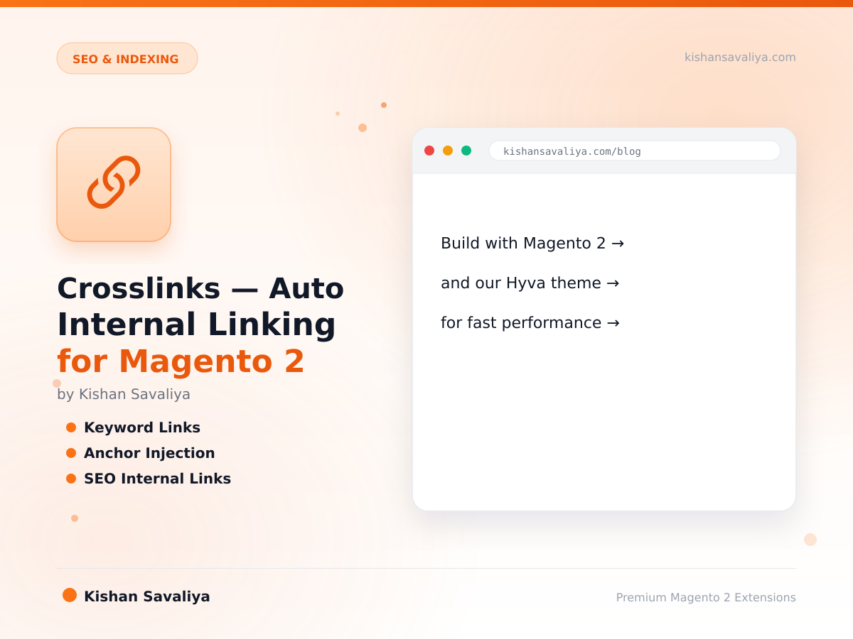 Crosslinks — Auto Internal Linking for Magento 2