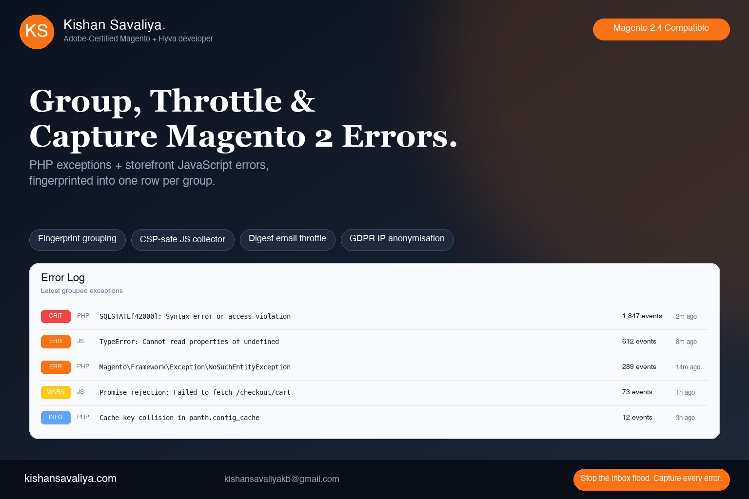 Panth Error Monitor
