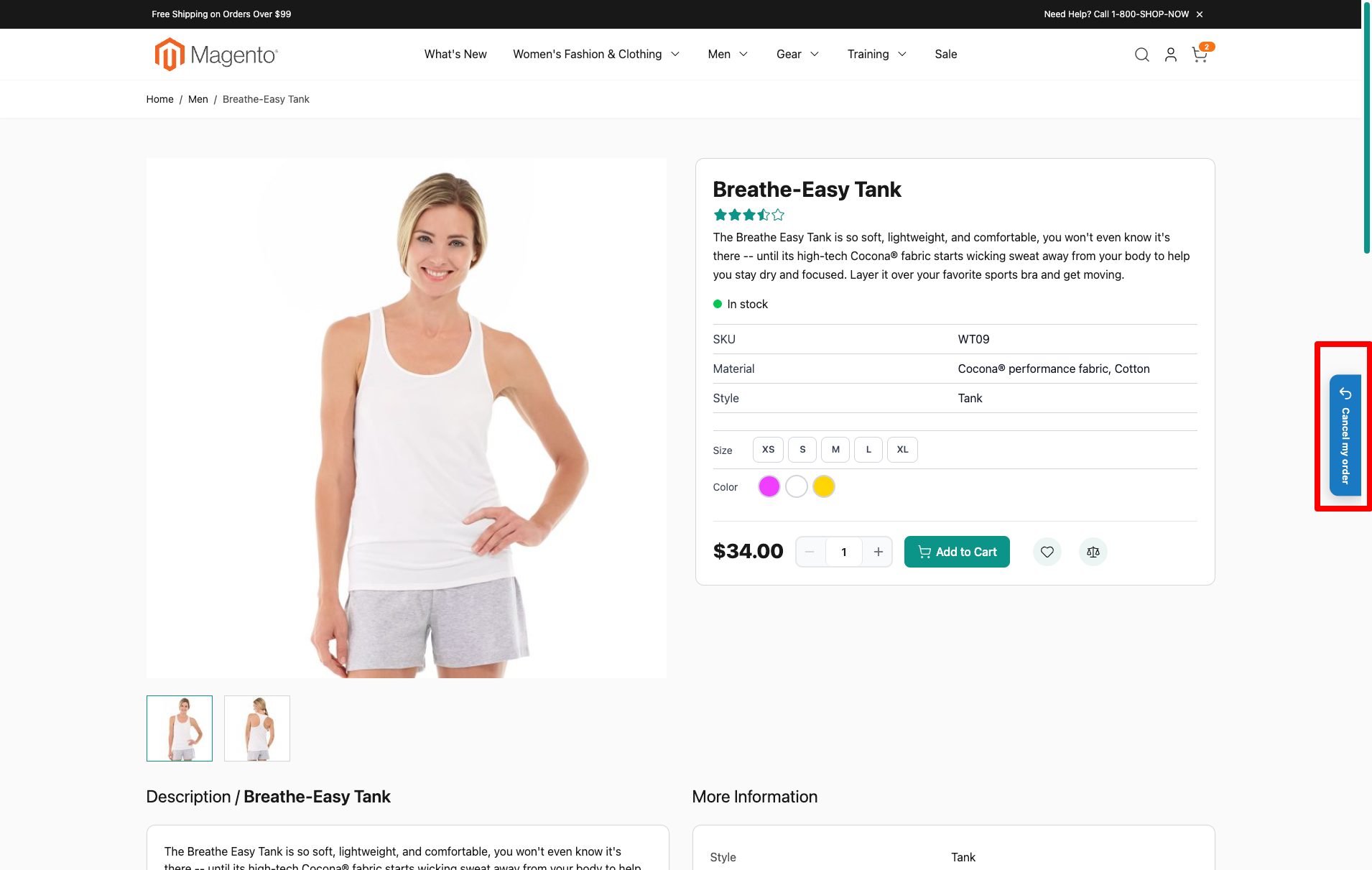 EU Right of Withdrawal Button for Magento 2