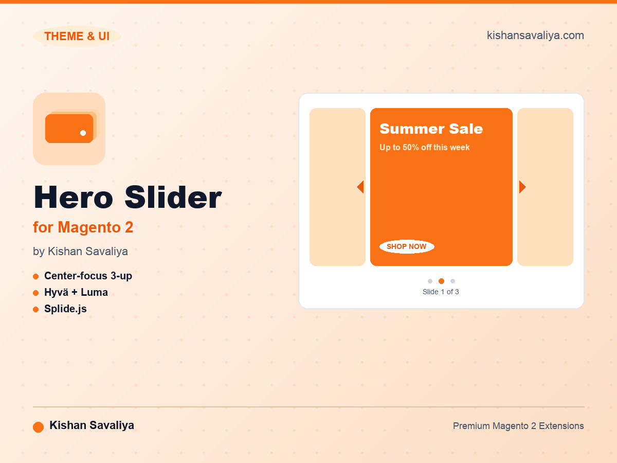 Panth Hero Slider for Magento 2