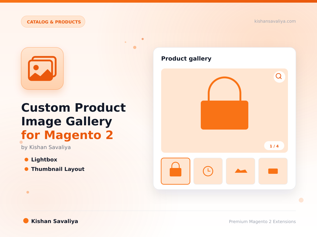 Custom Product Image Gallery for Magento 2