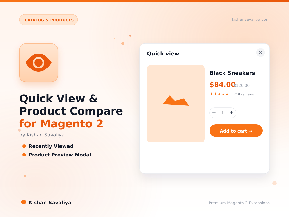 Quick View & Product Compare for Magento 2