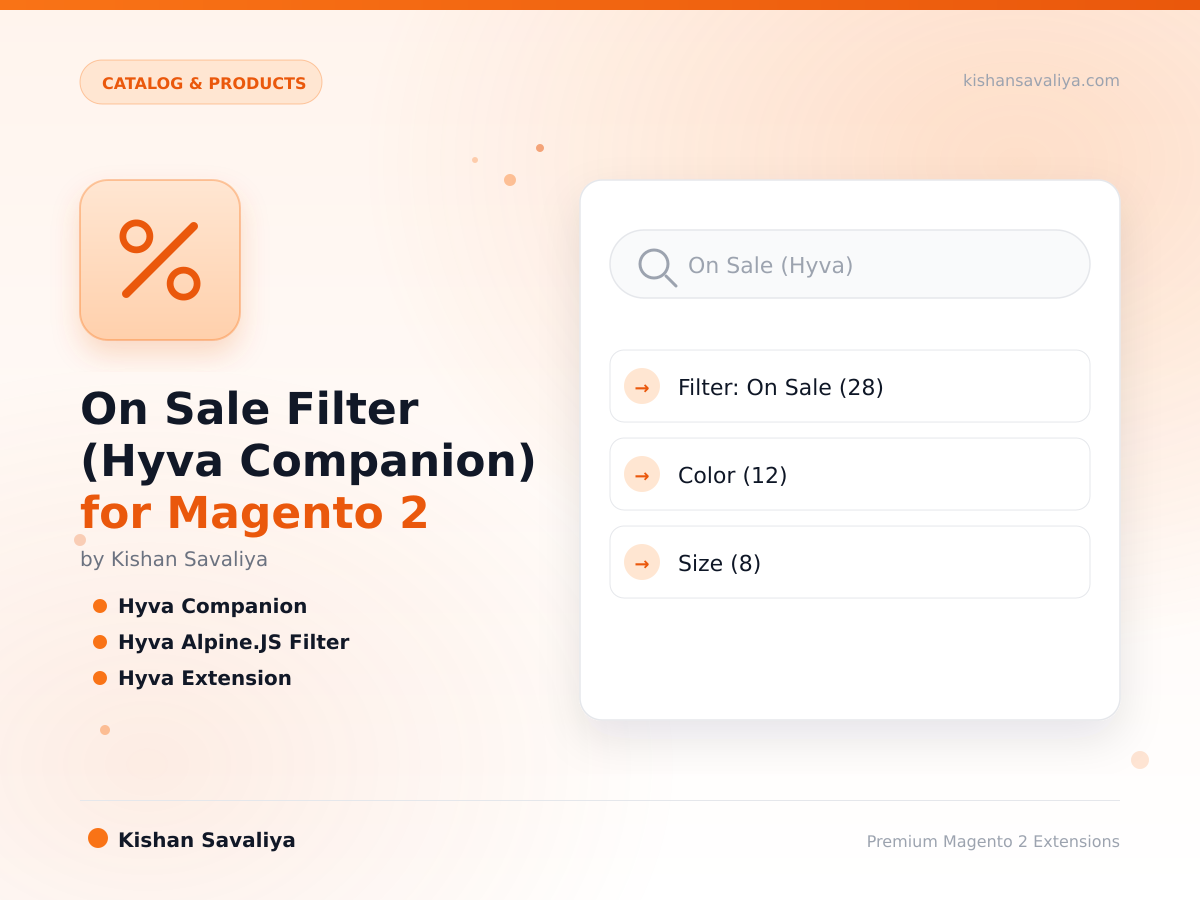 On Sale Filter (Hyva Companion) for Magento 2