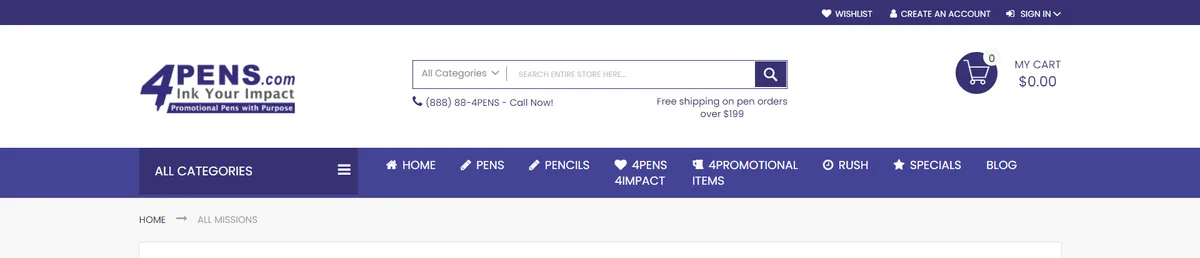 Customcmspage hero screenshot — 4pens com