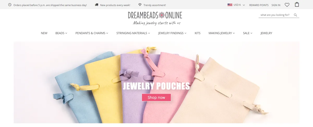 Dreambeads Online - Homepage