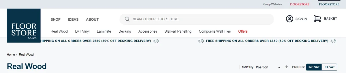 Categoryviewpage hero screenshot — floorstore co uk