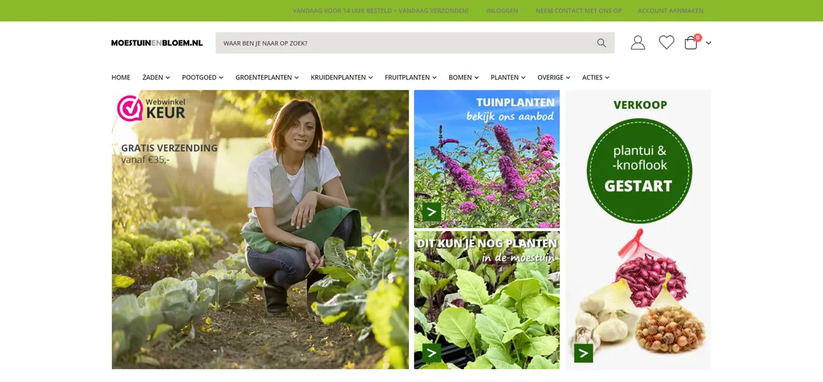 Moestuinenbloem - Homepage