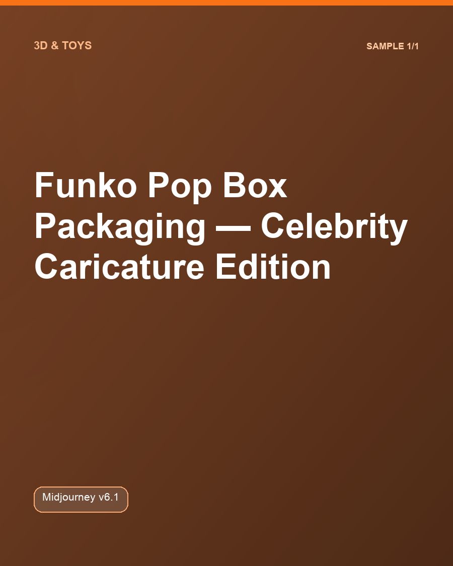 Funko Pop Box Packaging — Celebrity Caricature Edition
