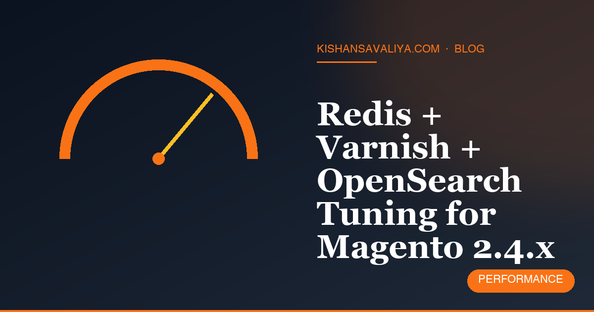 Redis + Varnish + OpenSearch Tuning for Magento 2.4.x